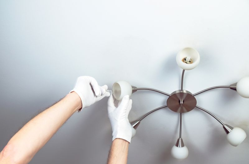 Chandelier Bulb Installation