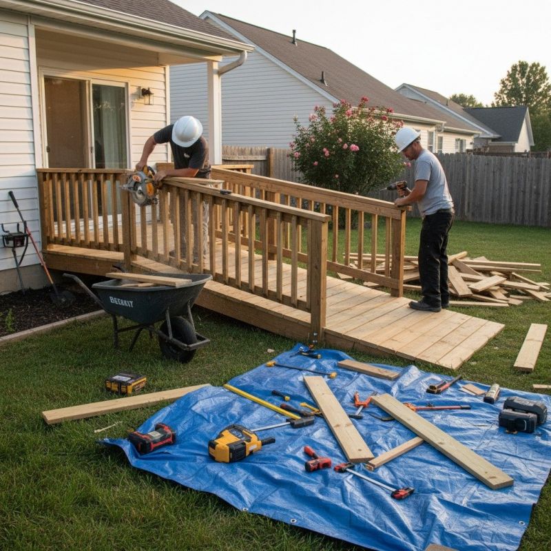 Disability Ramp Repair detail