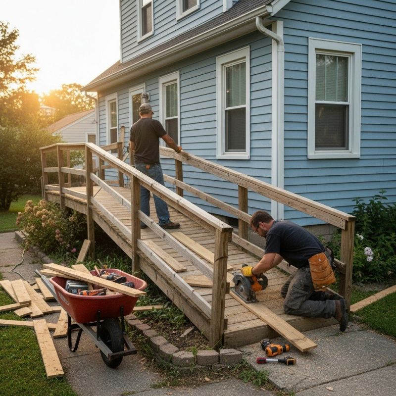 Wood Ramp Repair detail