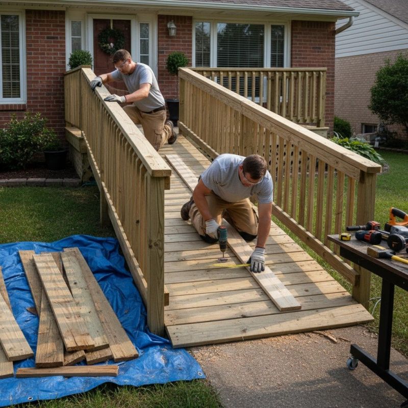Wood Ramp Repair detail