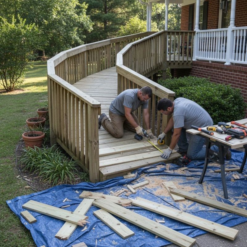 Wood Ramp Repair detail