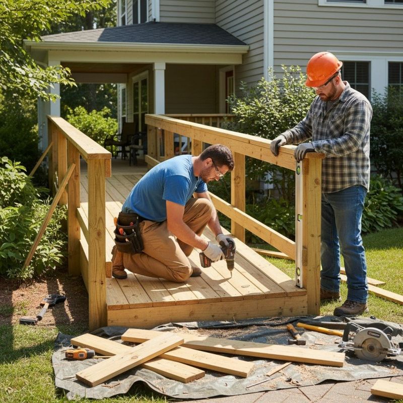 Wood Ramp Repair detail