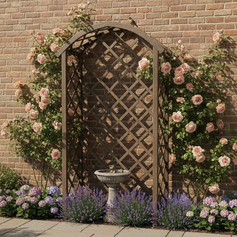 Wood Trellis Mounting